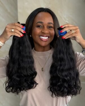 Cabelo Humano Top Class Ondulado Natural 40/45cm Perfil 2x1